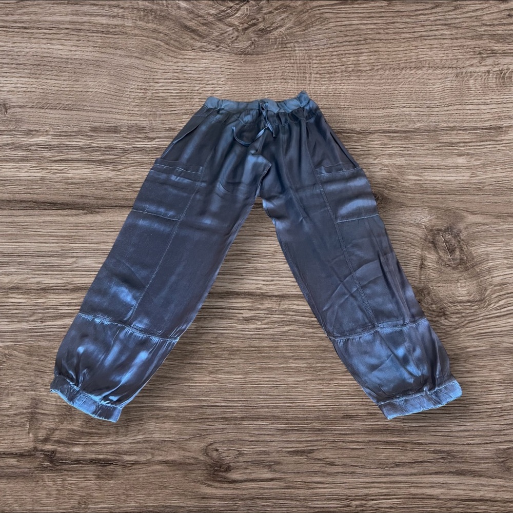 Sofia Navy Blue Jogger Pants Made in Italy